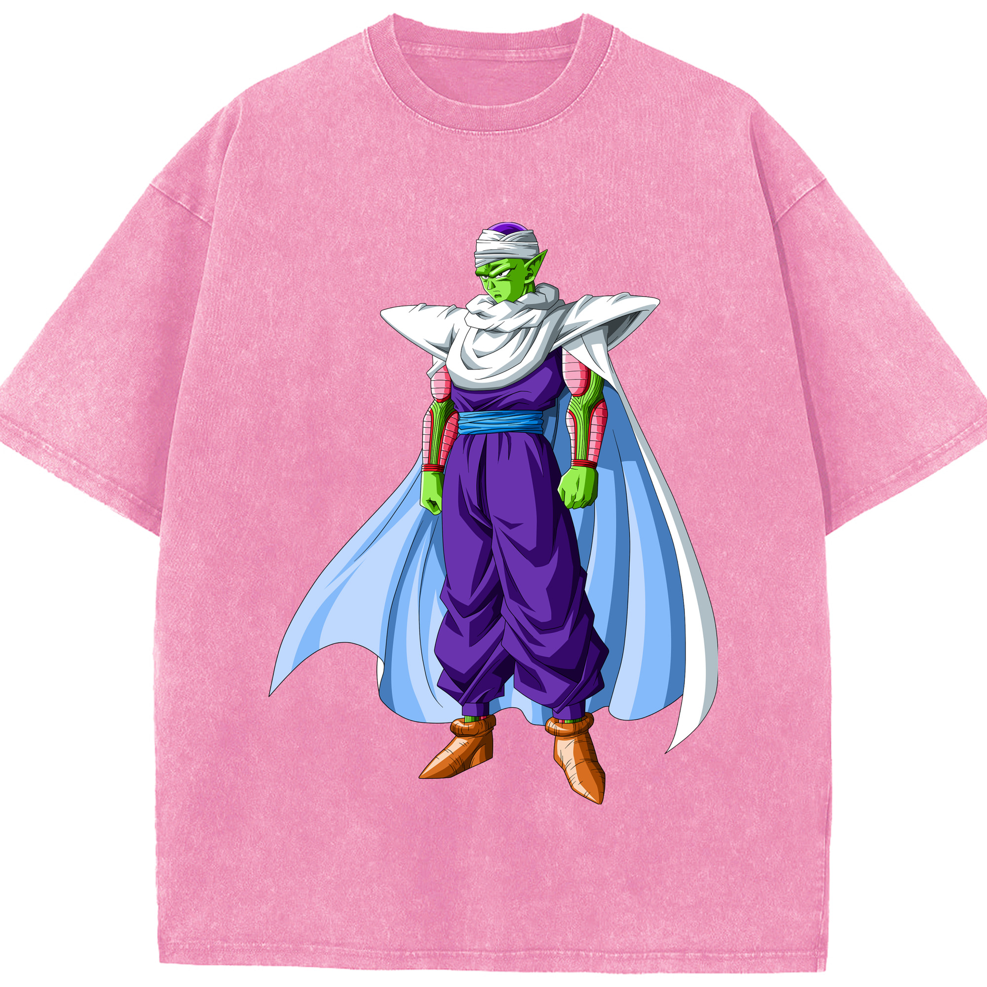 （画像用） ドラゴンボール ピッコロ DRAGON BALL Piccolo 綿100% ヴィンテージ風 半袖Tシャツ（フロントプリント）